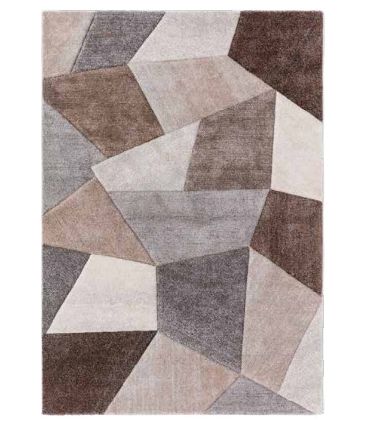 Tappeto moderno salotto soggiorno pelo corto geometrico 120x170 cm Linea  Oro - fashion home pagano - Tappeti