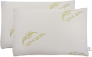 Cuscino guanciale cervicale MEMORY foam ergonomico ortopedico aloe vera