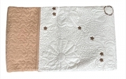 Trapuntino copriletto trapuntato Jacquard - trapuntino pimaverile estivo - anallergico leggera mezza stagione con balza Matrimoniale