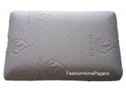 Cuscino guanciale cervicale MEMORY foam ergonomico ortopedico aloe vera